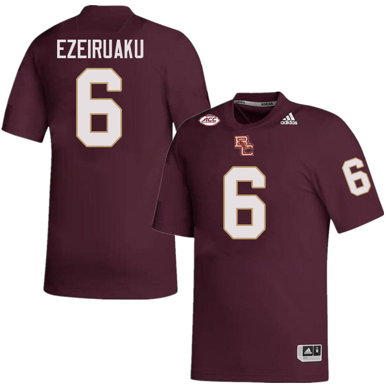 Boston College Eagles #6 Donovan Ezeiruaku College Football Jerseys Stitched-Maroon